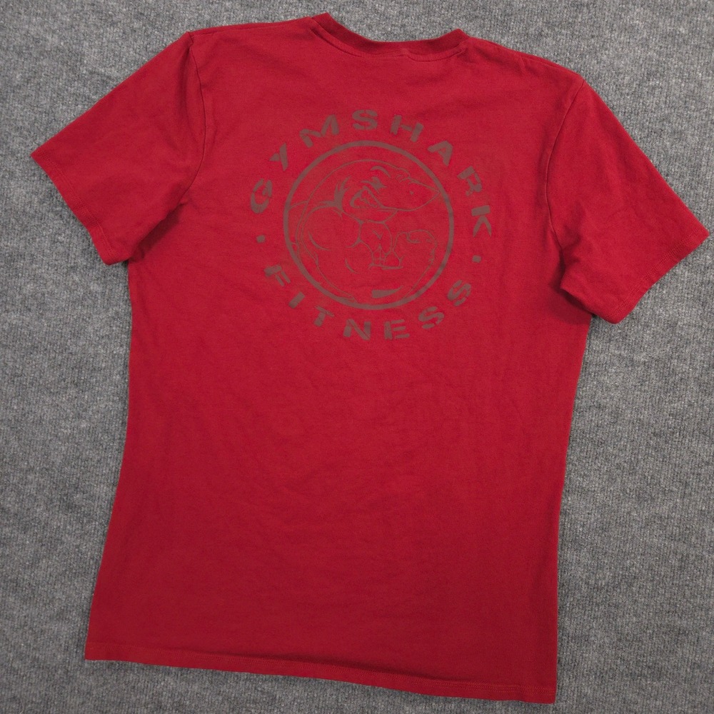 Gymshark Legacy T Shirt Mens M Washed Red Graphic Print Short Sleeve Train Run